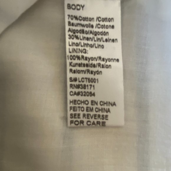 Urban Outfitters Lucca Linen Blend Crop Top S - Picture 5 of 7